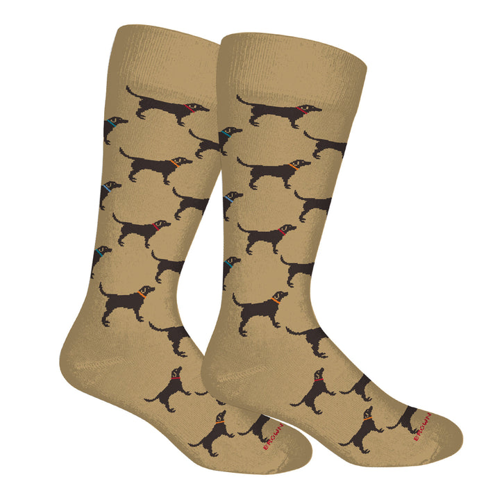 Labrador Play Men's Sock - Khaki