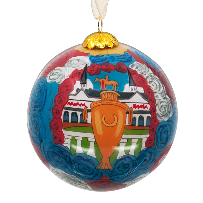 150th Kentucky Derby Limited Edition Ornament - Hand Painted