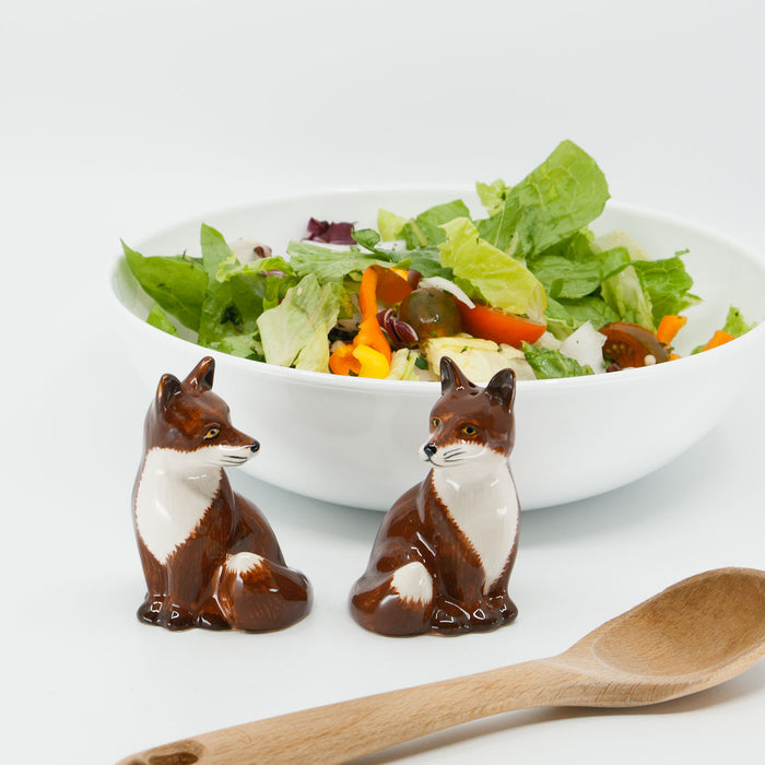 Sly Brother Fox Salt & Pepper Shakers