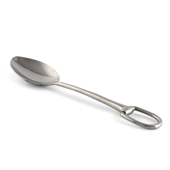 Equestrian Stirrup Serving Spoon - Matt Silver