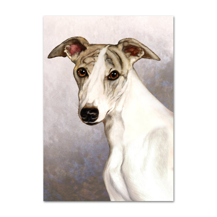 Whippet Dog Note Card by Tamara Burnett