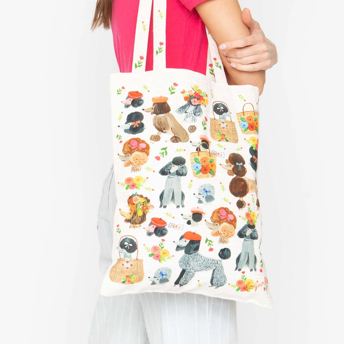 Ooh La La Parisian Poodles Tote Bag