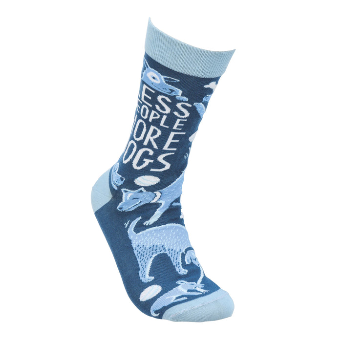 Less People More Dogs Socks