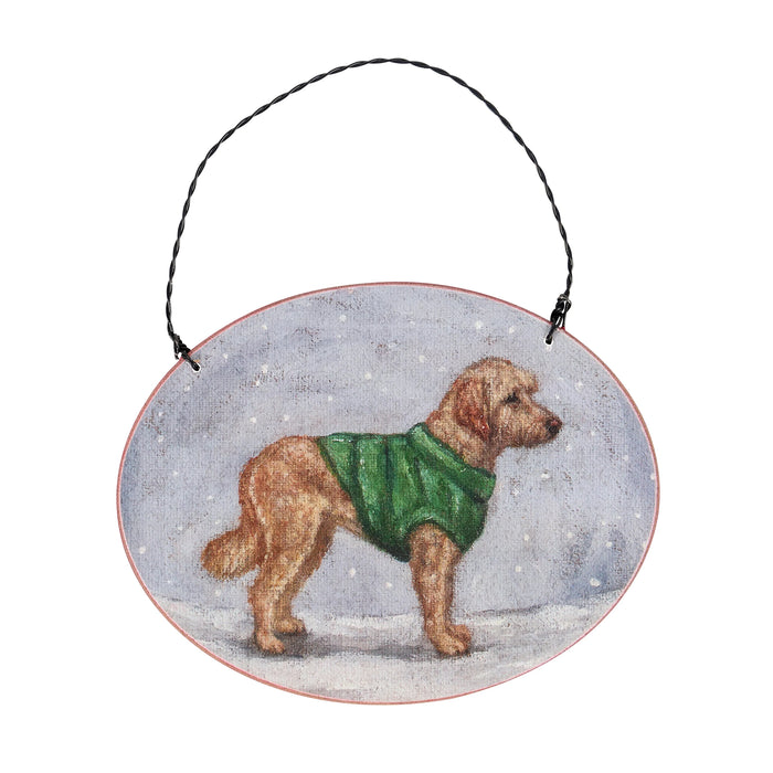 Cozy Goldendoodle Ornament