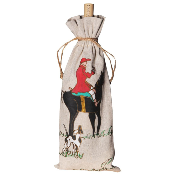 Foxhunter Wine Bag Hand-painted