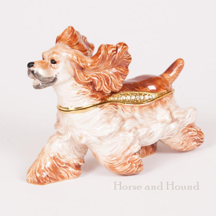 Cocker Spaniel Figurine Treasure Box