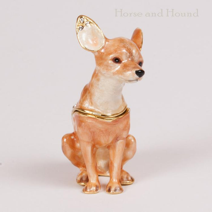 Chihuahua Figurine Treasure Box