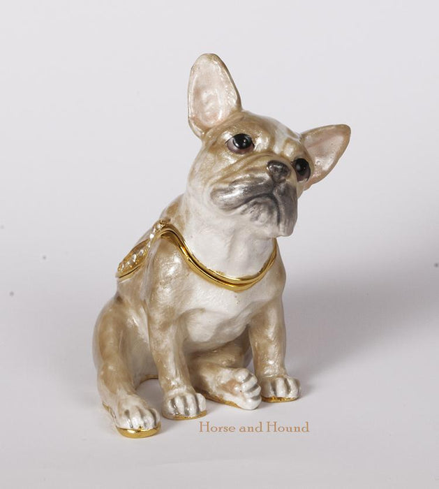 French Bulldog Figurine Box - Sitting