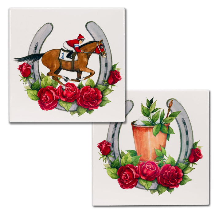 Jockey & Juleps Trivets - Set of 2