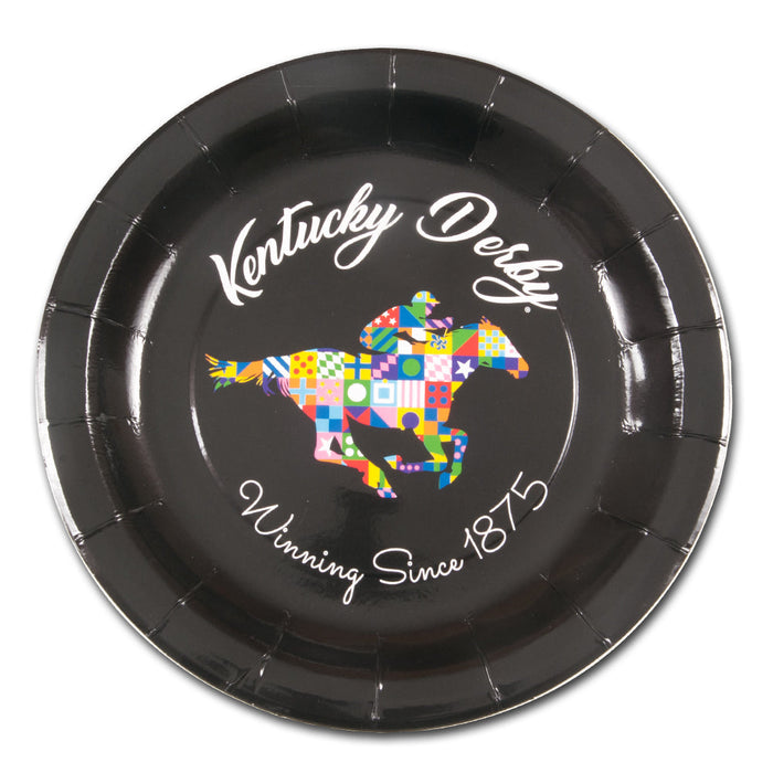 Kentucky Derby Since 1875 Paper Plates 9" - Pkg 8
