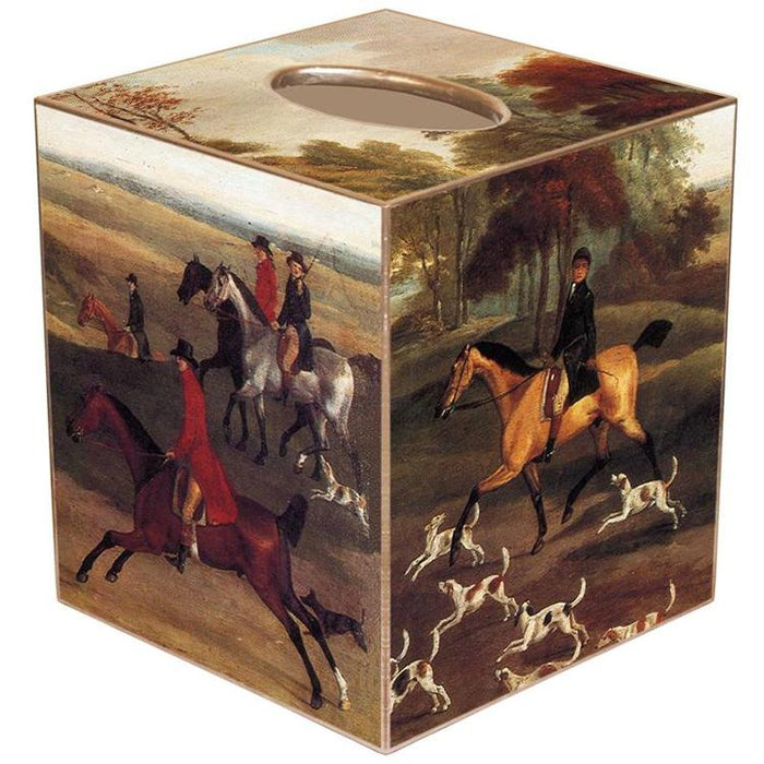 Foxhunt Tissue Box Cover