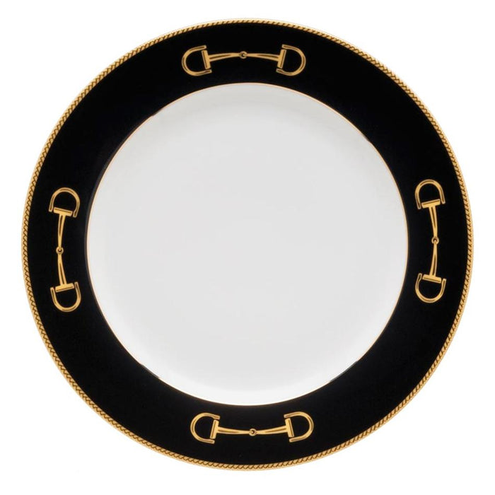 Cheval Black Charger 12" - Julie Wear Equestrian Tableware