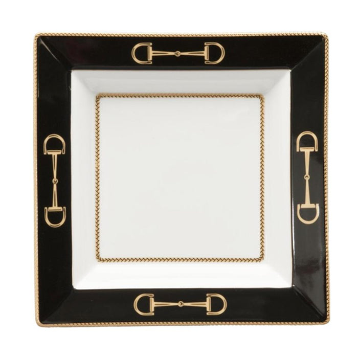 Cheval Black Presentation Tray - Julie Wear Equestrian Tableware