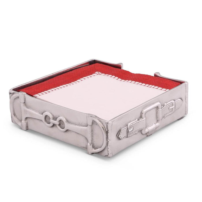 Arthur Court Equestrian Luncheon Napkin Box