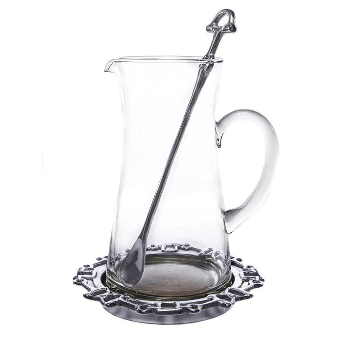 Arthur Court Equestrian Beverage Pitcher Set