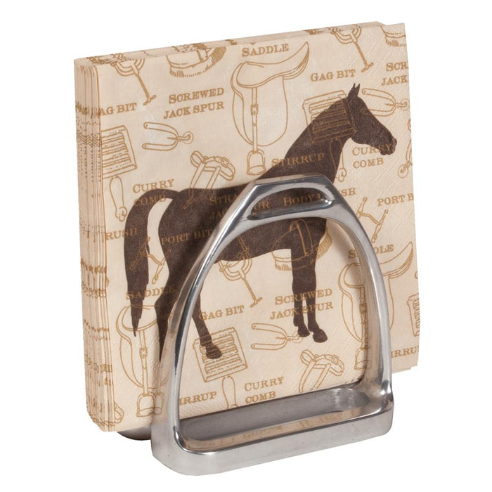 Arthur Court Equestrian Stirrup Napkin Holder