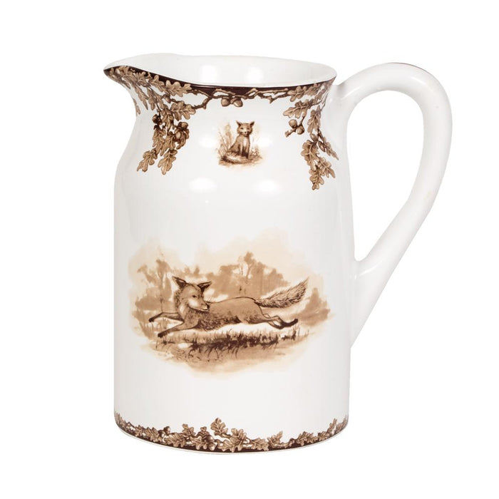 Aiken Hunt Dinnerware Pitcher- Fox