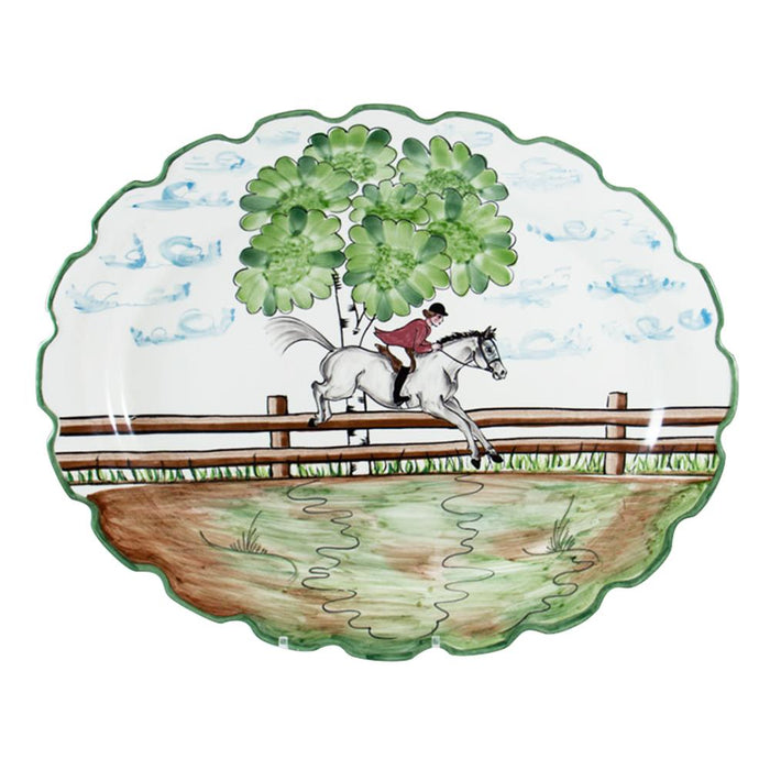 Perfect Day Equestrian Large Oval Platter