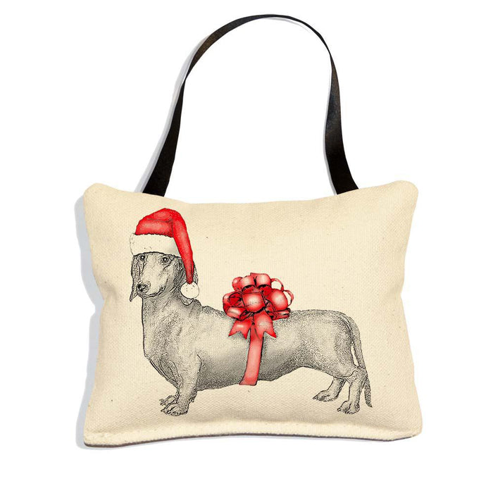 Santa Dachshund Tree Ornament
