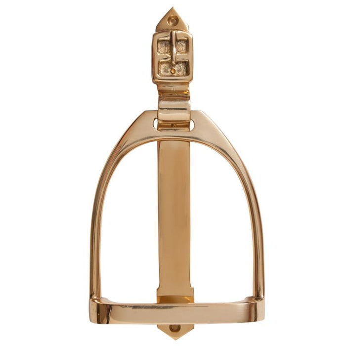 Stirrup Door Knocker - Brass