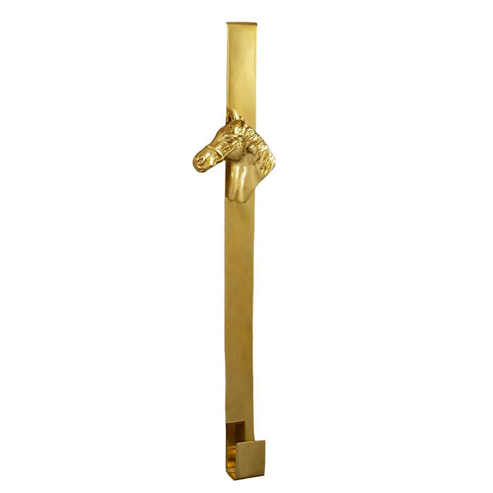 Horse Wreath Hook - Brass