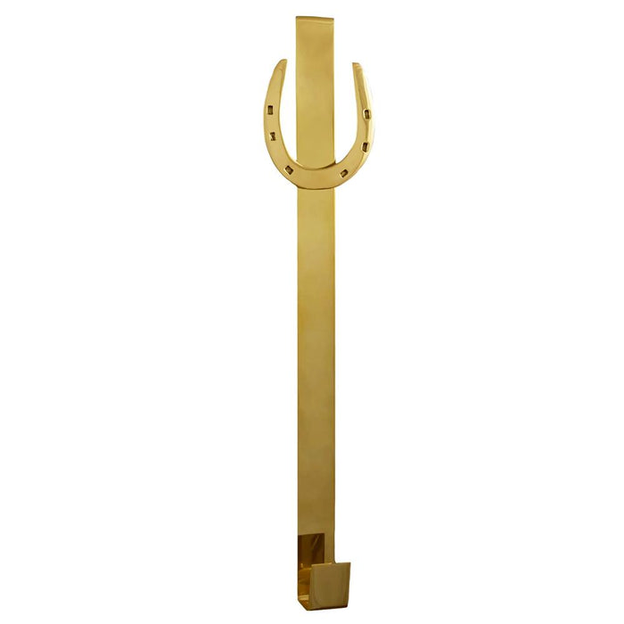 Horseshoe Wreath Hook - Brass