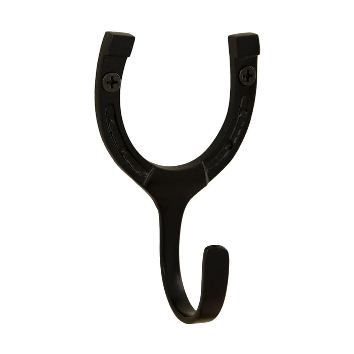 Horseshoe Hook Single - Black