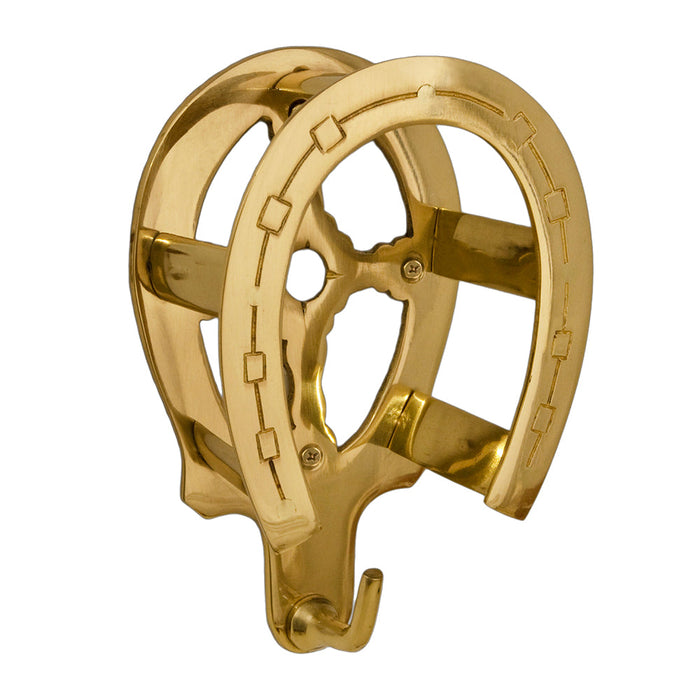 Horseshoe Bridle Bracket - Brass