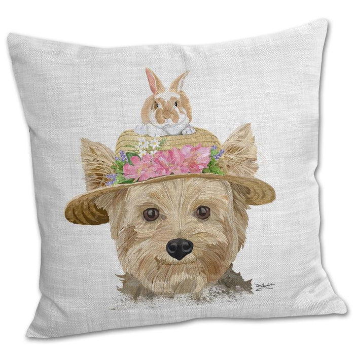 Yorkie Dapper Dog Pillow