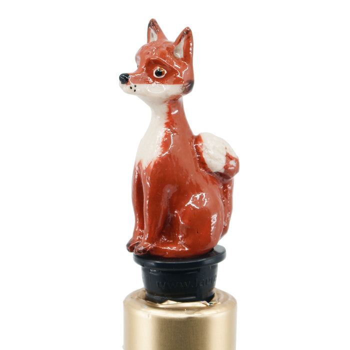 Sly Red Fox Bottle Stopper