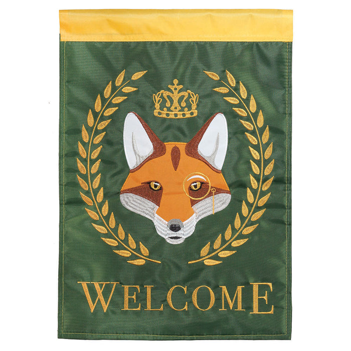 Royal Fox Welcome Flag - Large