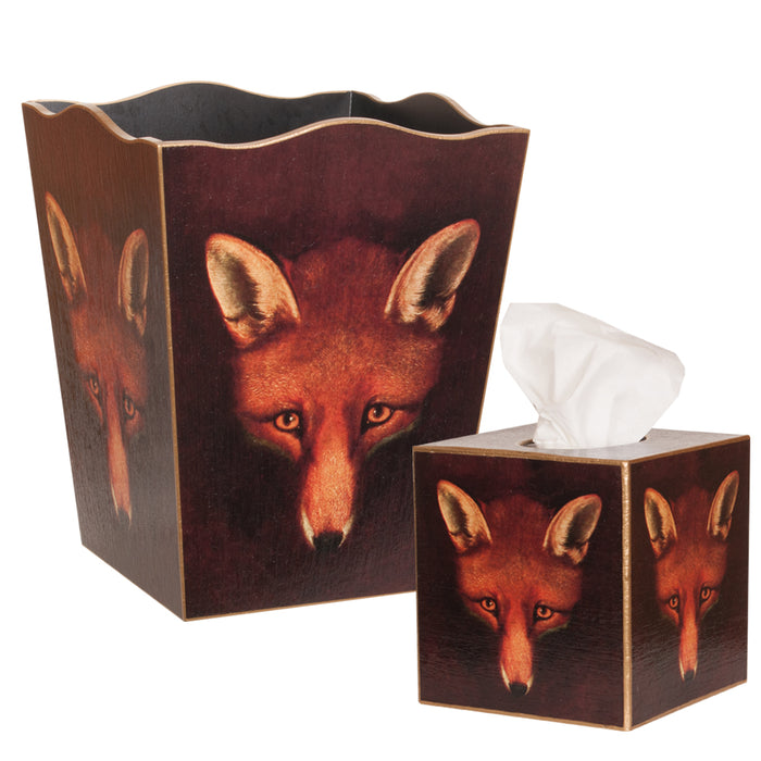 Sly Fox Wood Waste Basket