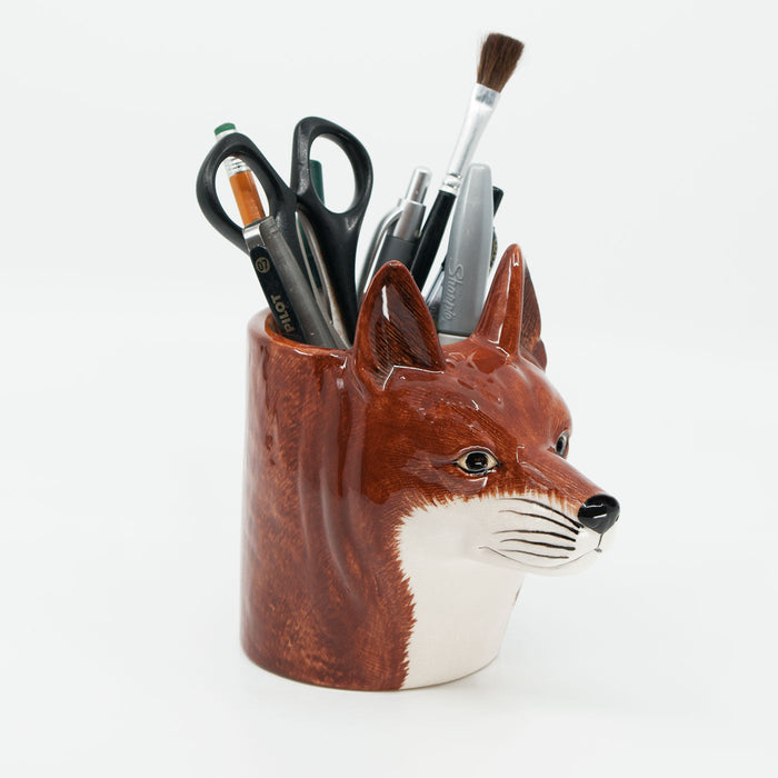 Sly Brother Fox Desk Pot