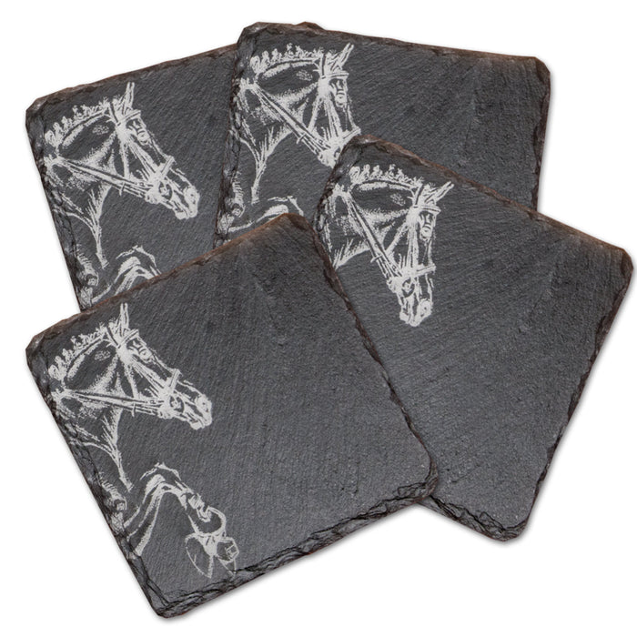 Hunter Jumper Slate Coasters - Set of 4