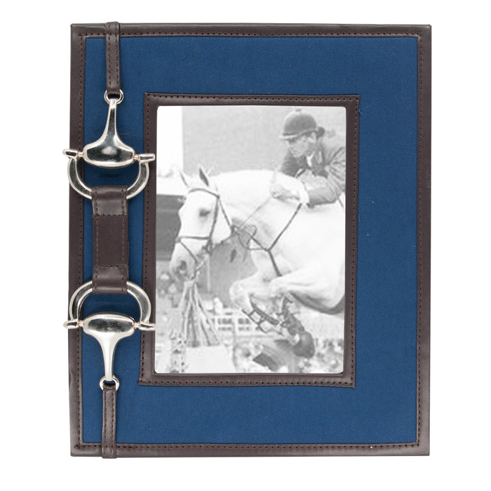 Horse Bit Photo Frame 5"x7" - Navy Blue