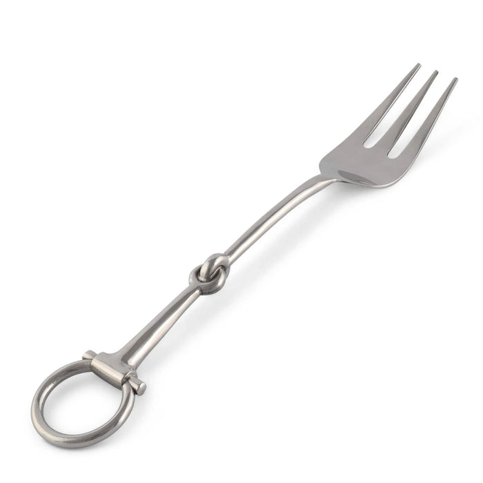 Equestrian Bit Serving Fork - Matt Silver