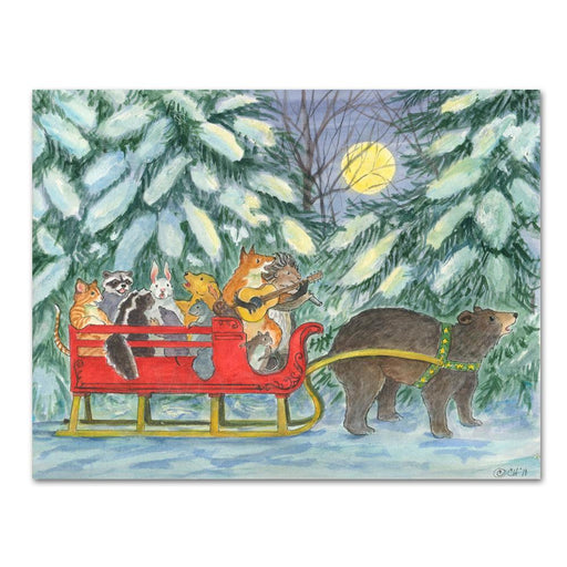 Fox & Forest Friends Christmas Sleigh Cards