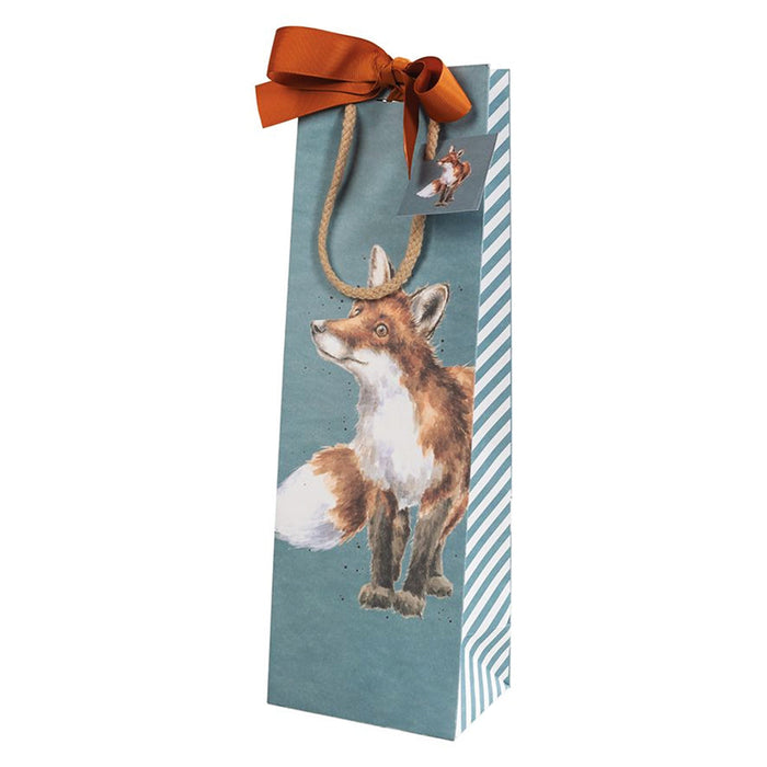 Born to be Wild Fox Wine Bottle Gift Bag