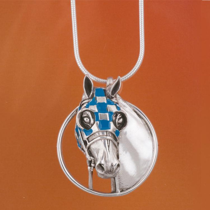 Secretariat Enameled Pendant - Small by Jane Heart