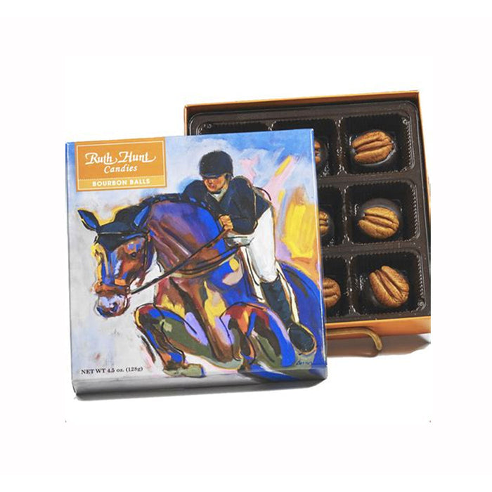 Ruth Hunt Equestrian Bourbon Balls - 9 piece Gift Box