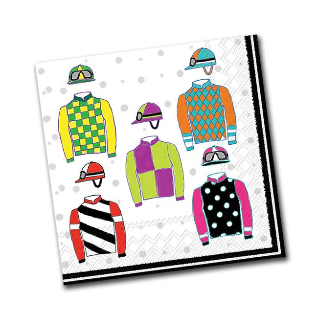 Racing Silks Paper Beverage Napkins