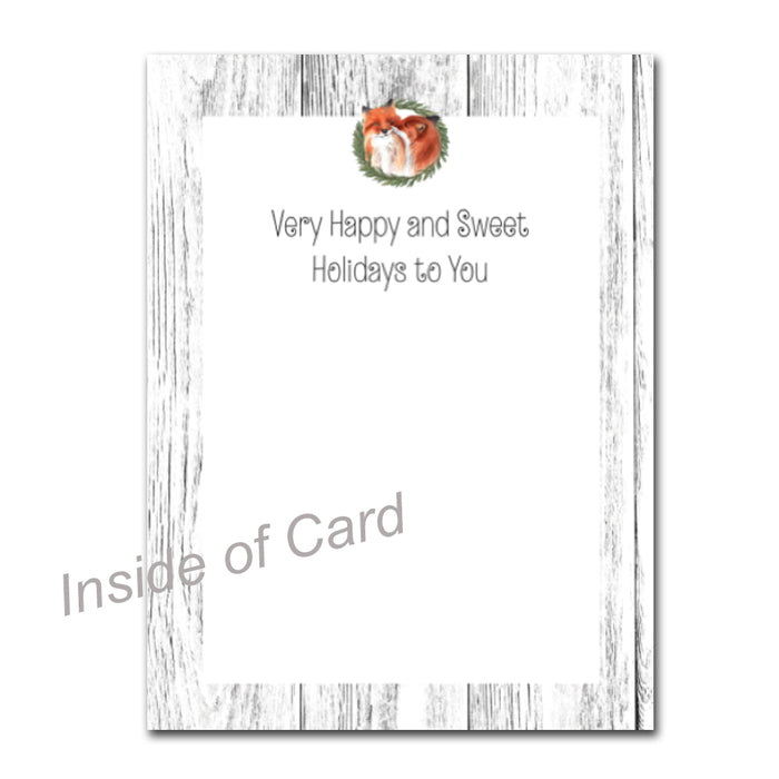 Snuggle Foxes Holiday Cards