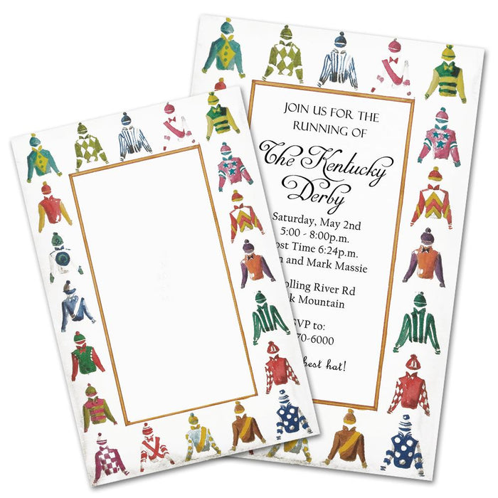 Racing Silks Party Invitations