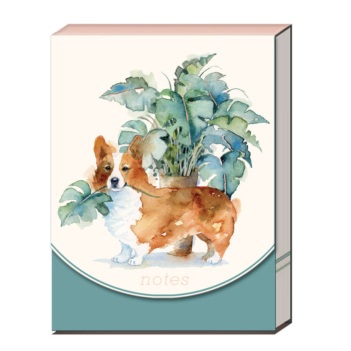 Corgi Houseplant Notepad