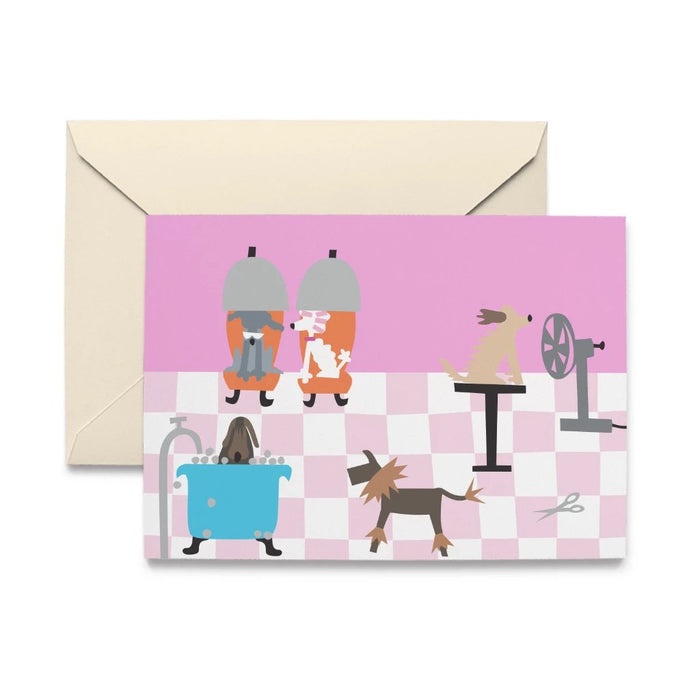 Doggie Salon Note Cards by R. Nichols