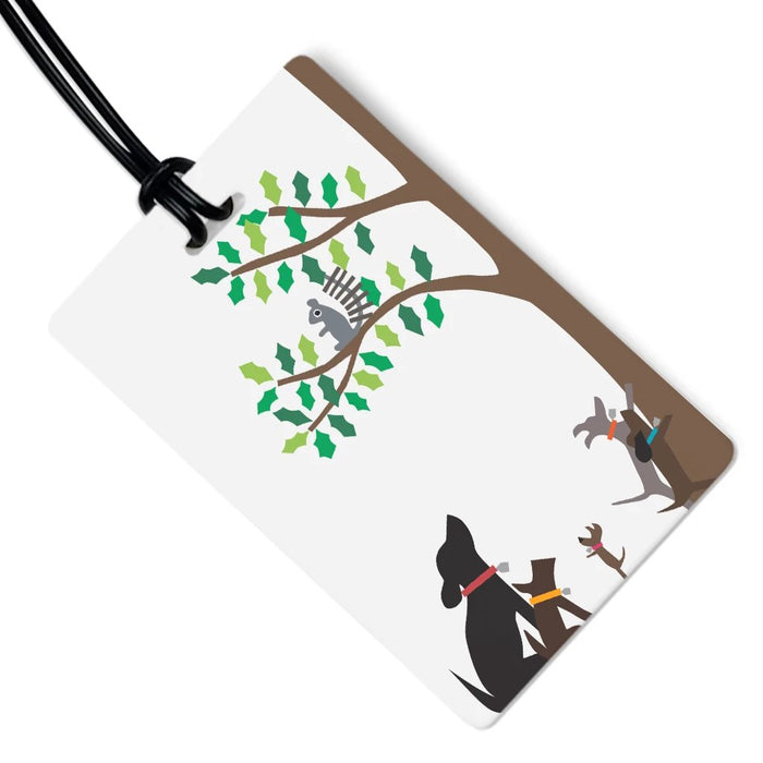 Dog Luggage Tag - Squirrel Hunters