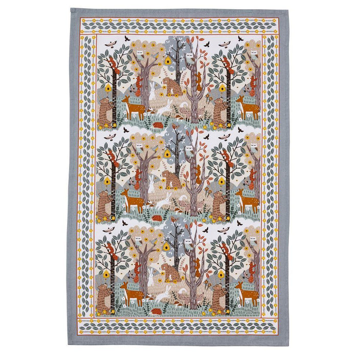 Wildwood Animals Cotton Kitchen Tea Towel