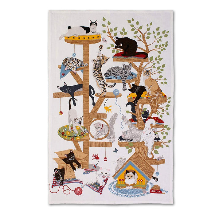 Kitty Cat Mayhem Cotton Tea Towel