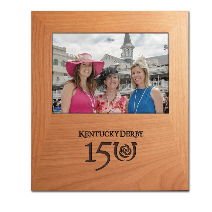 150th Kentucky Derby Photo Frame - Wood 5" x 7"