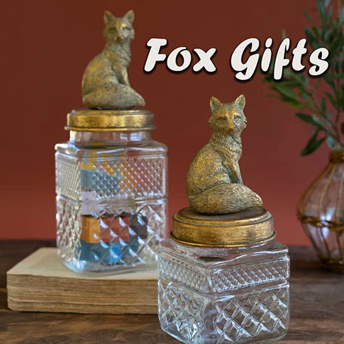 Fox Rectangular Lacquered Serving Tray by Julie Wear